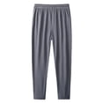 thumbnail image 4 of Men's Stretch Active Pants Casual Fashion Drawstring Pants Outdoor Comfy Lightweight Travel Hiking Work Pants with Zipper Pockets Dark Gray M, 4 of 7