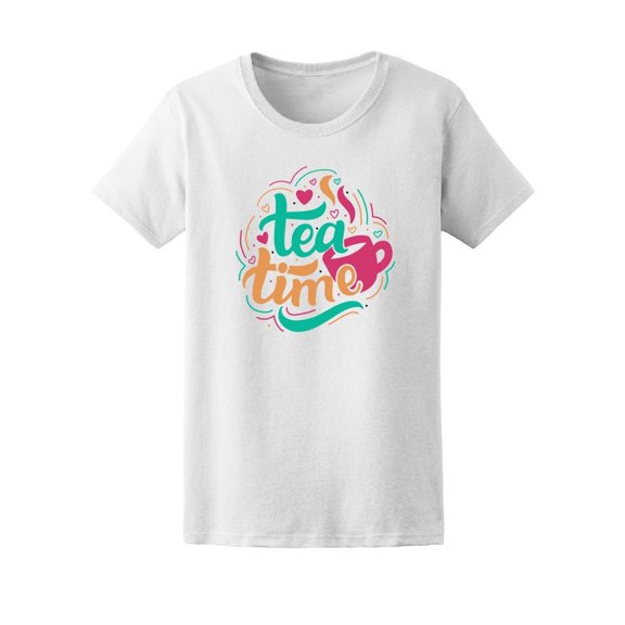 Tea Time, Tea Lovers, Cute Mug Tee Women's -Image by Shutterstock