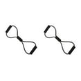 thumbnail image 1 of Guardoinrt Resistance 8 Word Chest Expander Rope Workout Muscle Fitness Rubber Elastic Black 2Set, 1 of 6