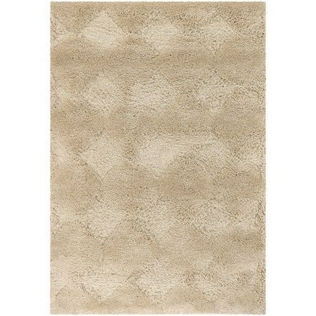 Couristan Shag Focal Point Precision Beige Contemporary Rug