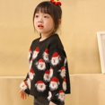 thumbnail image 4 of Akiihool Sweaters for Kids Girl's Sweater Long Sleeve Fall Winter Knitted Pullover Jumper Tops (Black,18-24 Months), 4 of 5