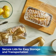 EZ Foil Disposable Loaf Pans with Lids, 8 x 3.75 in., 2 Count