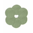 thumbnail image 7 of 13 Inch Round Placemats Set of 6, Vintage Forest Green Non Slip Heat Insulation PP Table Mats, Farmhouse Retro Solid Color Linen Texture Washable Place Mats for Kitchen Dining Party Table Decor, 7 of 7
