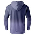 thumbnail image 3 of Caqnni Mens Hoodies Mens Casual Color Block Tie-Dye Pullover Hooded Sweatshirt With Pocket (M,Light Purple), 3 of 5