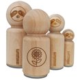 thumbnail image 1 of Sunflower in Circle Rubber Stamp for Scrapbooking Crafting Stamping - Large 1-1/4 Inch, 1 of 7