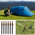thumbnail image 5 of Piquets de Tente Robustes, 18cm, Alliage d'Aluminium 7075 pour Camping, Randonnée et Aventures en Plein Air, Forme Y pour une Puissance de Maintien Supérieure, Inclut Sac de Transport à Cordon, 5 of 5