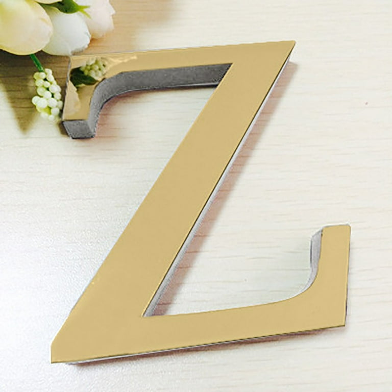 Dezsed Home Wall Decor Clearance 26 Letters Diy 3D Mirror Acrylic