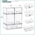 thumbnail image 7 of Sorbus 5-Pack Clear Stackable Acrylic Drawers – Tall, Wide & Small for Baby Accessories, 7 of 7