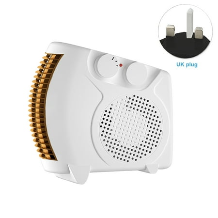

EU UK Plug With 2 Heat Settings Electric Heater Overheat Protection Bedroom
