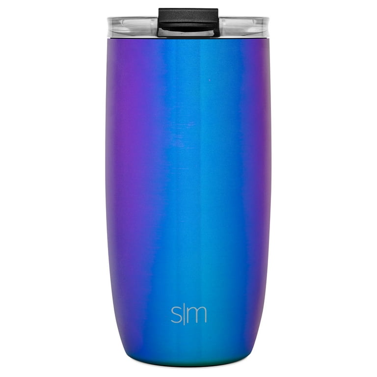 Simple Modern 16oz. Voyager Travel Mug Tumbler with Clear Flip Lid & Straw  - Coffee Cup Vacuum Insulated Flask 18/8 Stainless Steel Hydro Water Bottle
