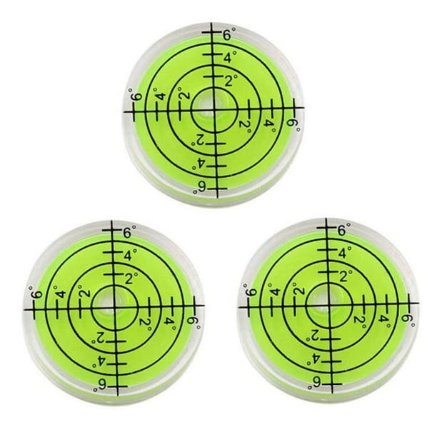 Nivel de burbuja circular LAIESYA marcado en forma de ojo de buey, 32 x 7 mm
