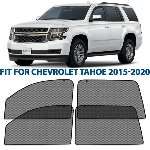 CLIM ART Magnetic Car Window Shades for Chevy Tahoe 2015-2020 – Custom-Fit Sun Blocker Curtains, Side Window Covers, Essential Car Accessories for Camping, Baby, and Privacy Protection - MS0243