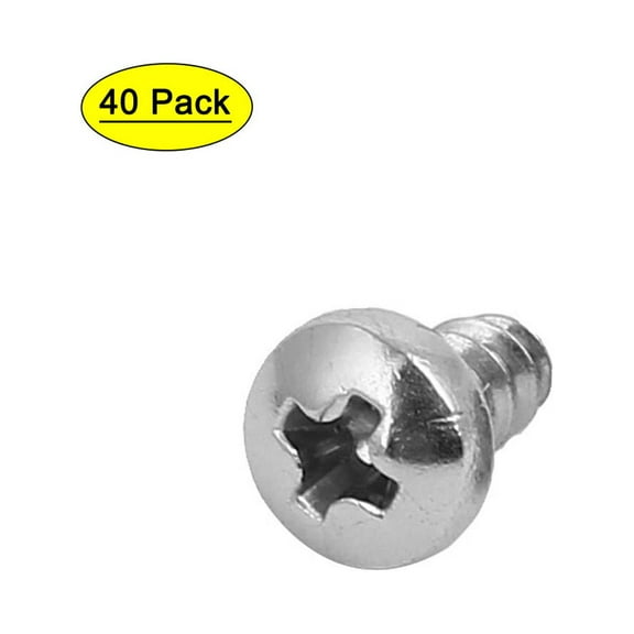 M2.9x6.5mm 316 Stainless Steel  Pan Head Self Tapping Screws 40pcs