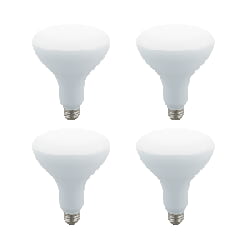 

4 PACK - DIMMABLE LED BR40 FLOOD 15W (85 WATT) 30K WARM WHITE SUPRA LIFE 4 PACK LED LIGHT BULBS