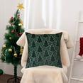 thumbnail image 5 of Summercome Christmas Tree Decorative Pillow Covers 18x18, Green Soft Plush Faux Fur Farmhouse Throw Cushion Cases for Xmas Winter Holiday Home Decorations, Pack of 2, 5 of 7