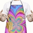 thumbnail image 2 of Colorful Tie Dye Pattern Apron-Garden Aprons for Women with Pockets-Cotton Linen Waterproof Kitchen Cooking Gardening Aprons Adjustable for Kitchen,Cooking,BBQ and Salon 33x27 Inch, 2 of 7