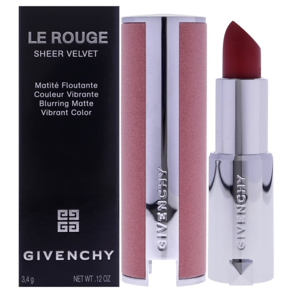 Lápiz labial mate Le Rouge Sheer Velvet - 36 L Interdit de Givenchy para mujeres - Lápiz labial de 0,12 oz