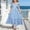 8Blue40, variant on CAIVO Kids Girls Summer Dress Elegant Square Neck Sleeveless Backless Party Casual Solid Color Dresses Lovely Sundress