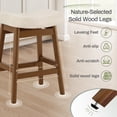 thumbnail image 4 of Dycanpo 24'' Counter Height Bar Stools Set of 4,Saddle Seat Bar Stools for Kitchen Dining,Linen, 4 of 10