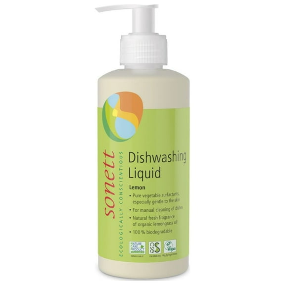 Sonett Organic Dishwashing Liquid Lemon 10 fl.oz/ 300 ml Pack of 1