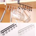 thumbnail image 1 of Shelf Storage Clothes Hanging Wardrobe Kitchen Organizer Cup Holder Glass Mug Holder 6 Hooks, 1 of 13