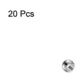 thumbnail image 3 of Uxcell Beads 2.5mm Stainless Steel 1mm Hole Dia Bead for DIY Crafts, Silver Tone 20 Pack, 3 of 6