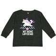 thumbnail image 3 of Inktastic My Mimi Loves Me Unicorn Girls Long Sleeve Toddler T-Shirt, 3 of 5