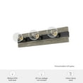 thumbnail image 6 of Hunter - Donelson 3-light Brushed Iron, Medium Size Vanity Light, Dimmable, Transitional Style, for Bedrooms, Dining, Living Rooms - 19773, 6 of 6