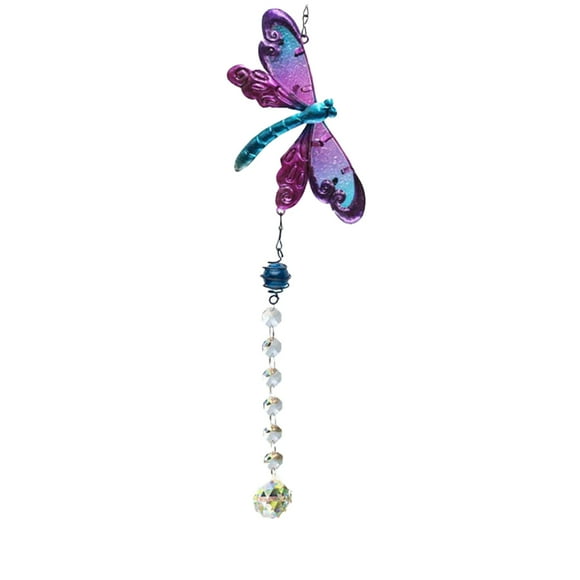Crystal window sun catcher indoor and outdoor ornaments crystal dragonfly garden gift