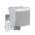 thumbnail image 1 of YS-203 Bluetooth Karaoke Speaker Wireless Microphone (Silver), 1 of 1