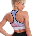 thumbnail image 2 of Game Kirby Women's Sports Bras Racerback Padded Workout Slimming Tank Tops Camisole Yoga Vest Activewear Fitness Running Crop Top, 2 of 6