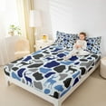 thumbnail image 4 of Feelyou Blue Camouflage Teens Bed Sheets, Wildlife Moose King Sheets, 4 Pieces, 4 of 7