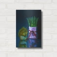 thumbnail image 3 of Luxe Metal Art 'Squirrel And Asparagus' by Valery Vecu Quitard, Metal Wall Art, 12"x16", 3 of 9