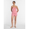 thumbnail image 3 of Joyspun Women’s Dreamy Soft Collection Lace Trim Knit Cami and Shorts Set, Sizes XS-3X, 3 of 6