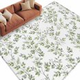 thumbnail image 6 of Green Leaves Area Rug 5x8 Washable Rug Non Slip Summer Botanical Elegant Farmhouse Large Area Rug Soft Stainresistant Indoor Floor Carpet for Living Room Bedroom Home Office Dining Room Nursery, 6 of 8