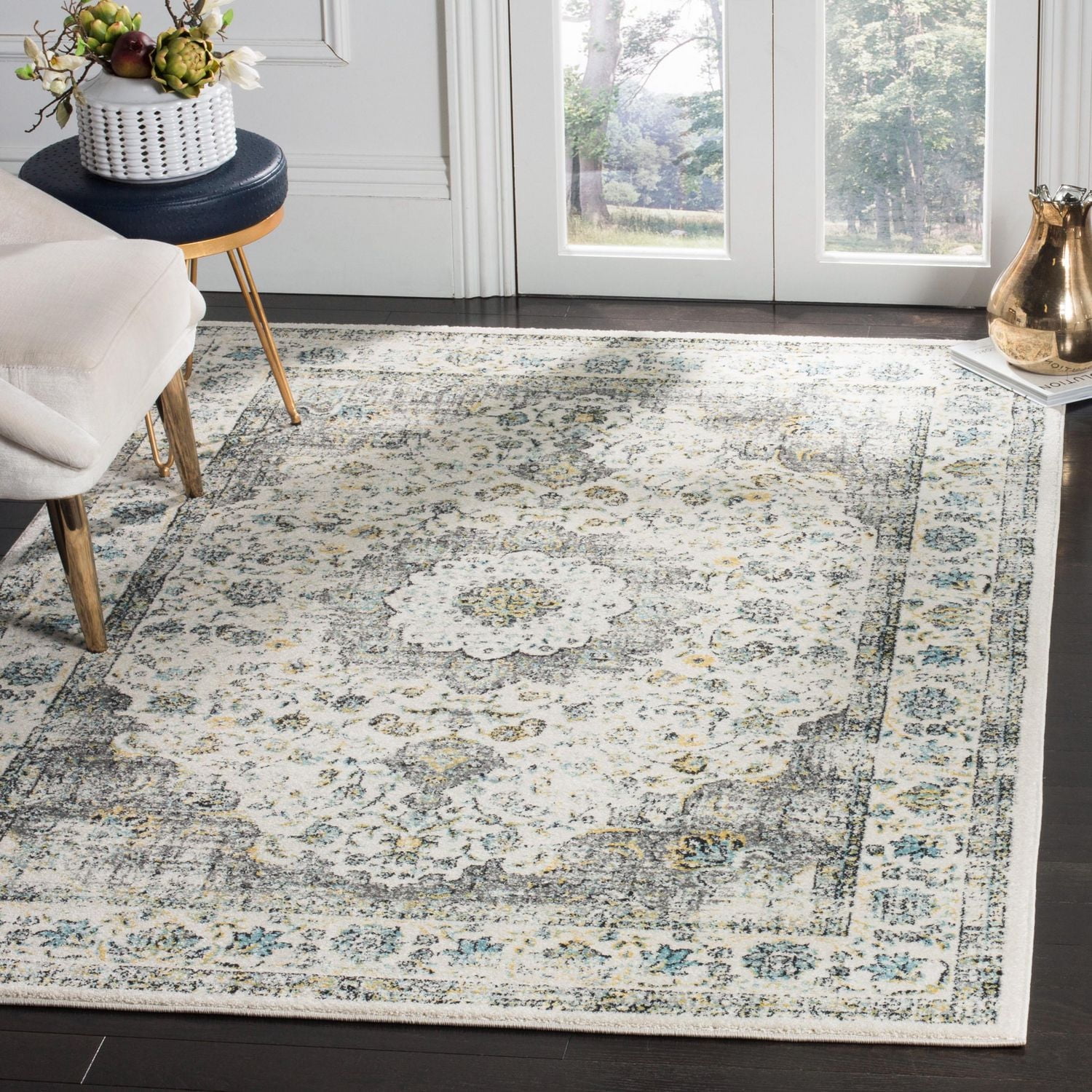 SAFAVIEH Evoke Teale Traditional Area Rug