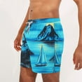 thumbnail image 4 of Jjayotai George Shorts Men Clearance Men's Swim Trunks Clearance, Beach Print Quick Dry Swimsuits, Board Shorts, Hawaiian Shorts, Shorts Men, 4 of 6