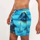 thumbnail image 4 of Pantalones Cortos Casuales de Impresión Hawaiana de los Hombres, Poliéster de Secado Rápido con Forro de Malla para la Playa Y la Piscina, 4 of 9