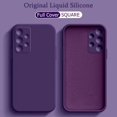 thumbnail image 2 of Square Liquid Silicone Case For Samsung Galaxy S24 S23 A73 A53 A33 A23 A13 A52 A72 A42 A71 A51 A21S Luxury Shockproof Soft Cover, 2 of 5