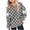 #207-Gray, variant on hengsof Girls Hooded Sweatshirt Stylish Polka Dot Bow Print Pullovers Long Sleeve Hoodie Kids Crewneck Fall Tops 4-14Y Blouse with Pockets