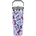 thumbnail image 1 of Cadeaux Papillon pour Femmes Gobelet Papillon 30 oz avec Poignée Tasse Papillon Gobelets Isolés avec Paille Rabattable et Poignée Supérieure Acier Inoxydable Tasse à Café 30 oz, 1 of 5