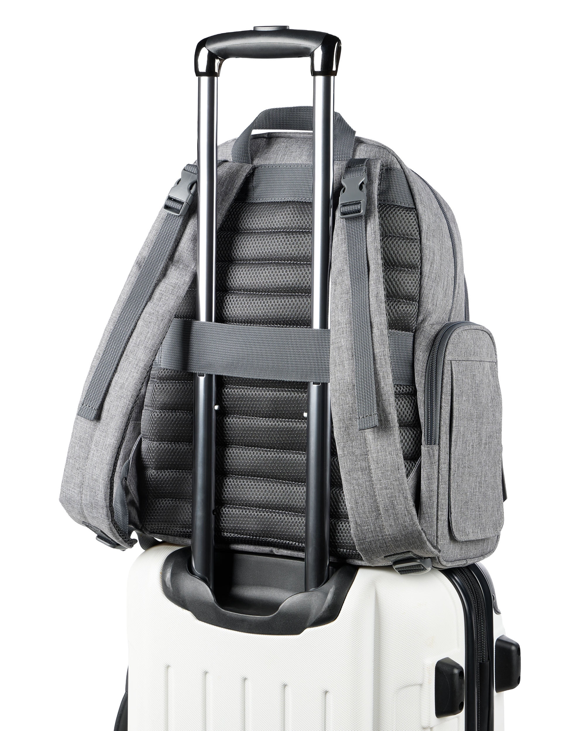 Skip Hop Luna Diaper Backpack, Heather Grey