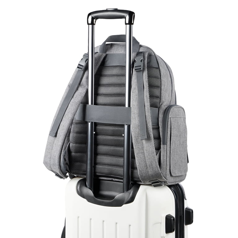 Skip Hop Luna Diaper Backpack, Heather Grey - Walmart.com display picture 2