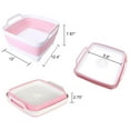 thumbnail image 6 of NexTone 9L (2.4Gal) Dish Basin Collapsible with Drain Plug Carry Handles,Kitchen Storage Tray Dish Wash Basin, Portable Dish Tub, Foldable Dishpan for Camping,RV,Gray, 6 of 7