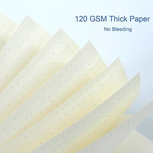 3 Pack A5 Spiral Bullet Dotted Journal with 120gsm Thick Paper, Dot Grid Spiral Notebook with Plastic Hardcover and Elastic Band Closure, 80 Sheets Per Pack 5.7X 8.3 inches
