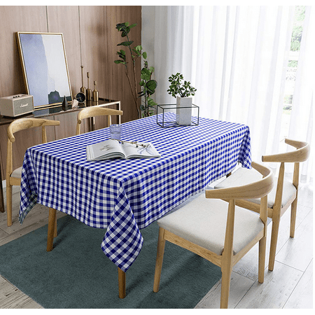 

Checkered Tablecloth Rectangle - Stain Resistant Waterproof and Washable Table Cloth Gingham for Outdoor Picnic Holiday Dinner(6 sizes 5 color)