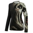 thumbnail image 4 of Terrifier Women's Sunscreen Shirt Long Sleeve Workout Tops Crewneck Soft Comfy Tees Casual T-Shirt S, 4 of 7