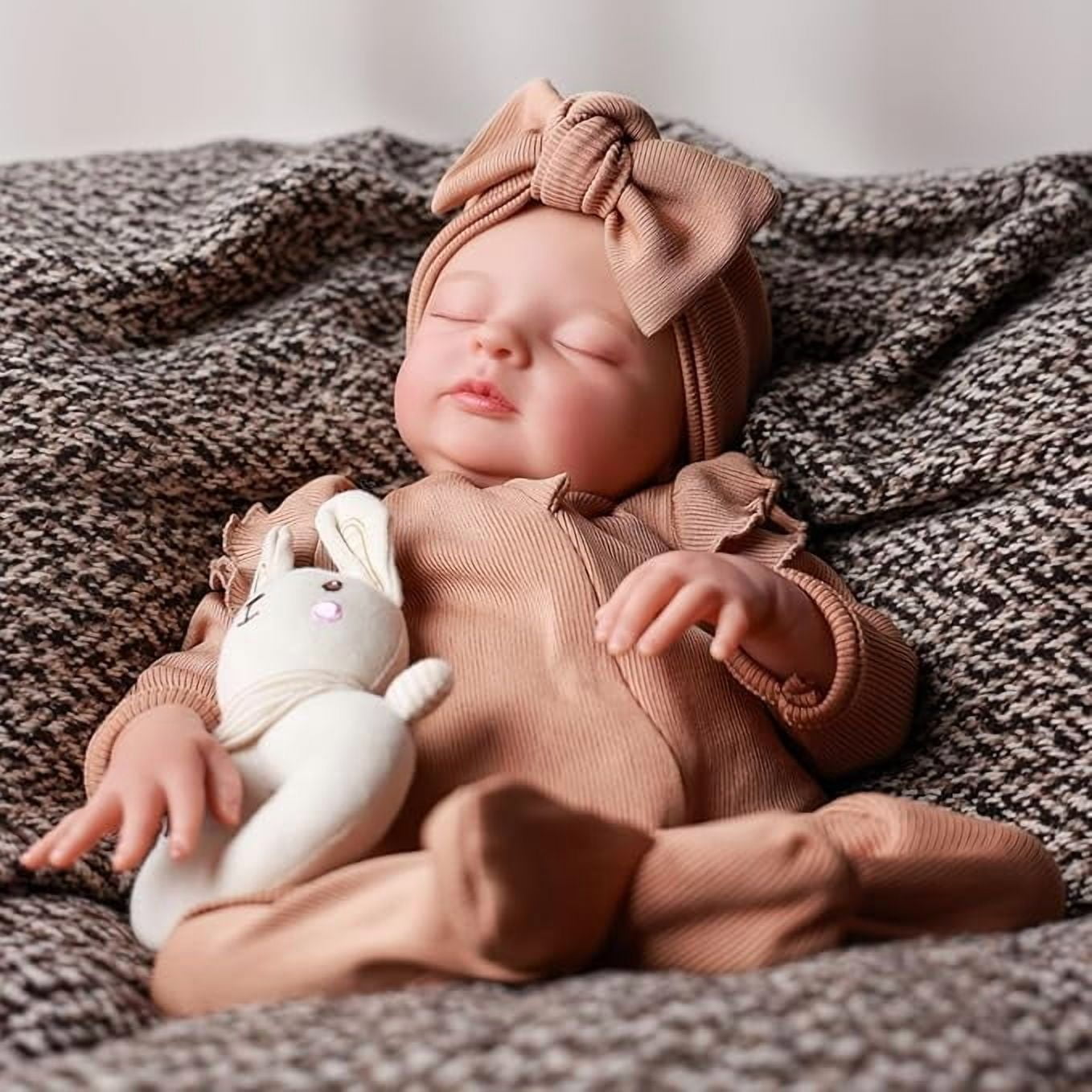 RSG Reborn Baby Dolls, 20 inch Soft Cloth Body Dolls Newborn Baby Doll Real Life Baby Sleeping Dolls with Gift Box for Kids Age 3+