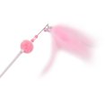 thumbnail image 1 of Faux Feather Cat Wand Interactive Beaded Cat Teaser Kitten Play Wand with Bell, 1 of 10