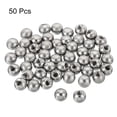thumbnail image 3 of Uxcell M4 Thread Ball Lamp Finials Cap Knob Lamp Decoration Screw Caps for Lamp Harp Holder's Top Silver 50 Pack, 3 of 7